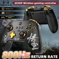 Z03DP Black Myth Wukong Gamepad 800Hz Wireless Dual Vibration Gaming Controller 6-Axis for Switch/IOS/Android/PC Hall Joystick