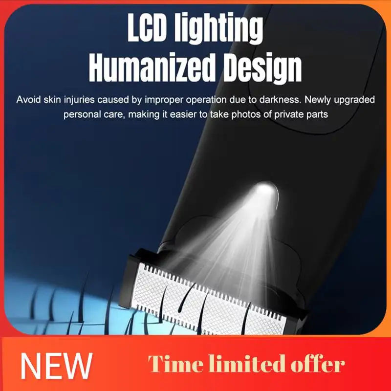 A006-Electric Beard Trimmer For Men - Waterproof, Adjustable Guard, Multi-Use For Trimming, Edging & Shaving, Wet/Dry Use