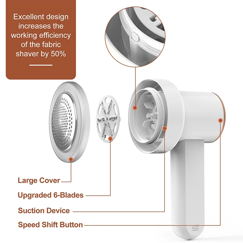 Yunchi elétrica hairball trimmer inteligente led display digital tecido lint removedor de carregamento usb portátil profissional rápido agregado familiar