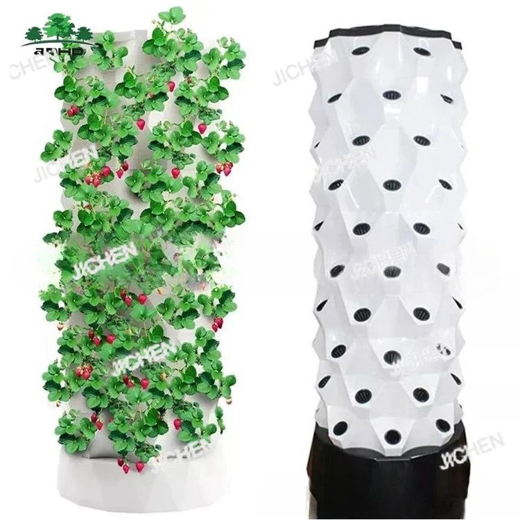 

JTC 2025Aquaponic Tower Hydroponic Equipment Home School Vegetable Planter Pineapple Tower Strawberry Cultivation Towers
