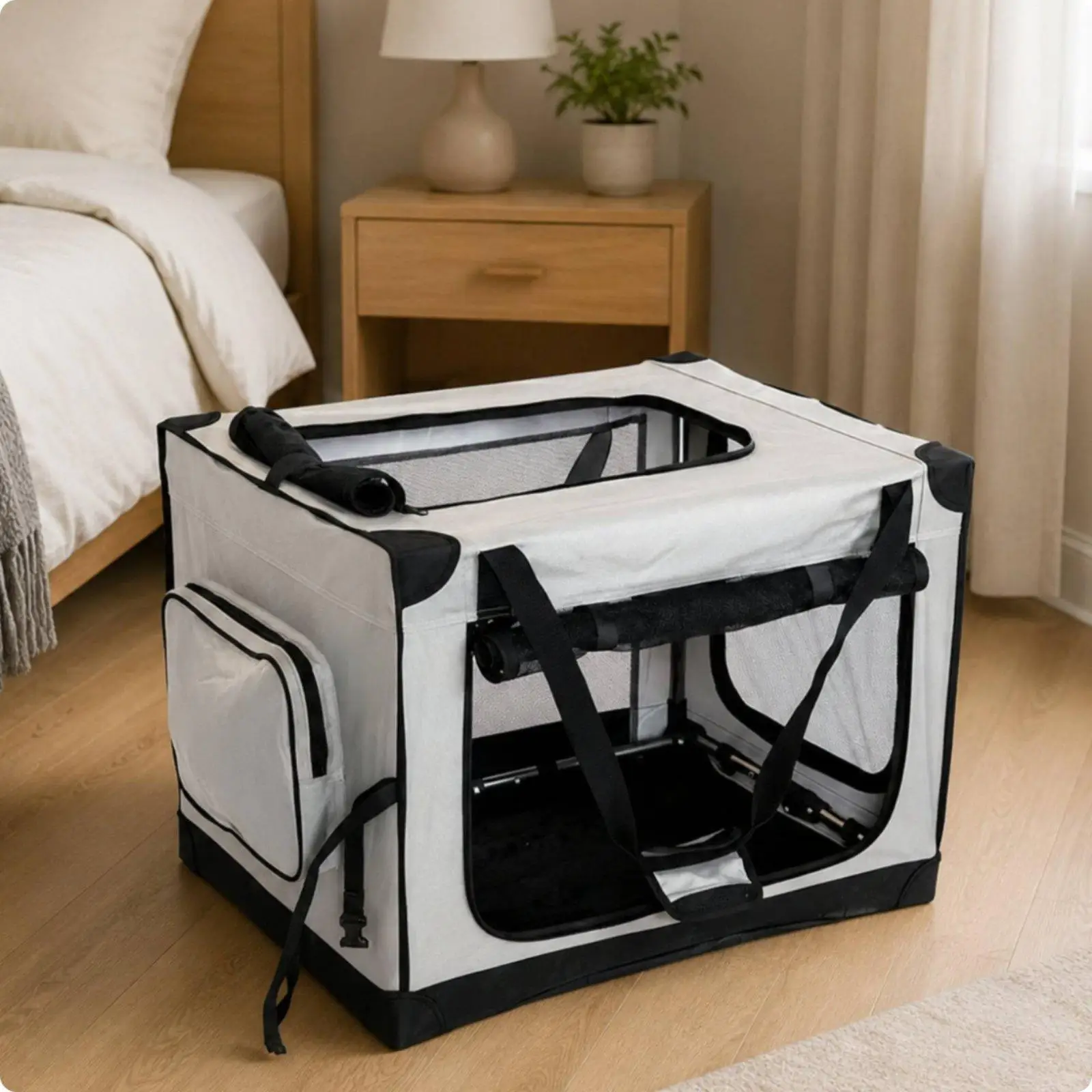 cage-de-transport-pour-chiot-avec-fenetres-en-maille-et-cadre-pliable-pour-des-trajets-en-voiture-securises-et-un-rangement-facile