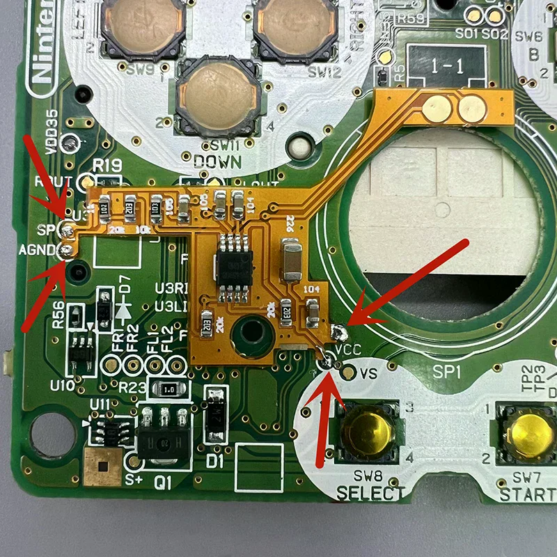 Low Power Volume Increased Sound Digital Power Amplifier Module For GAMEBOY ADVANCE SP GBASP - view 3