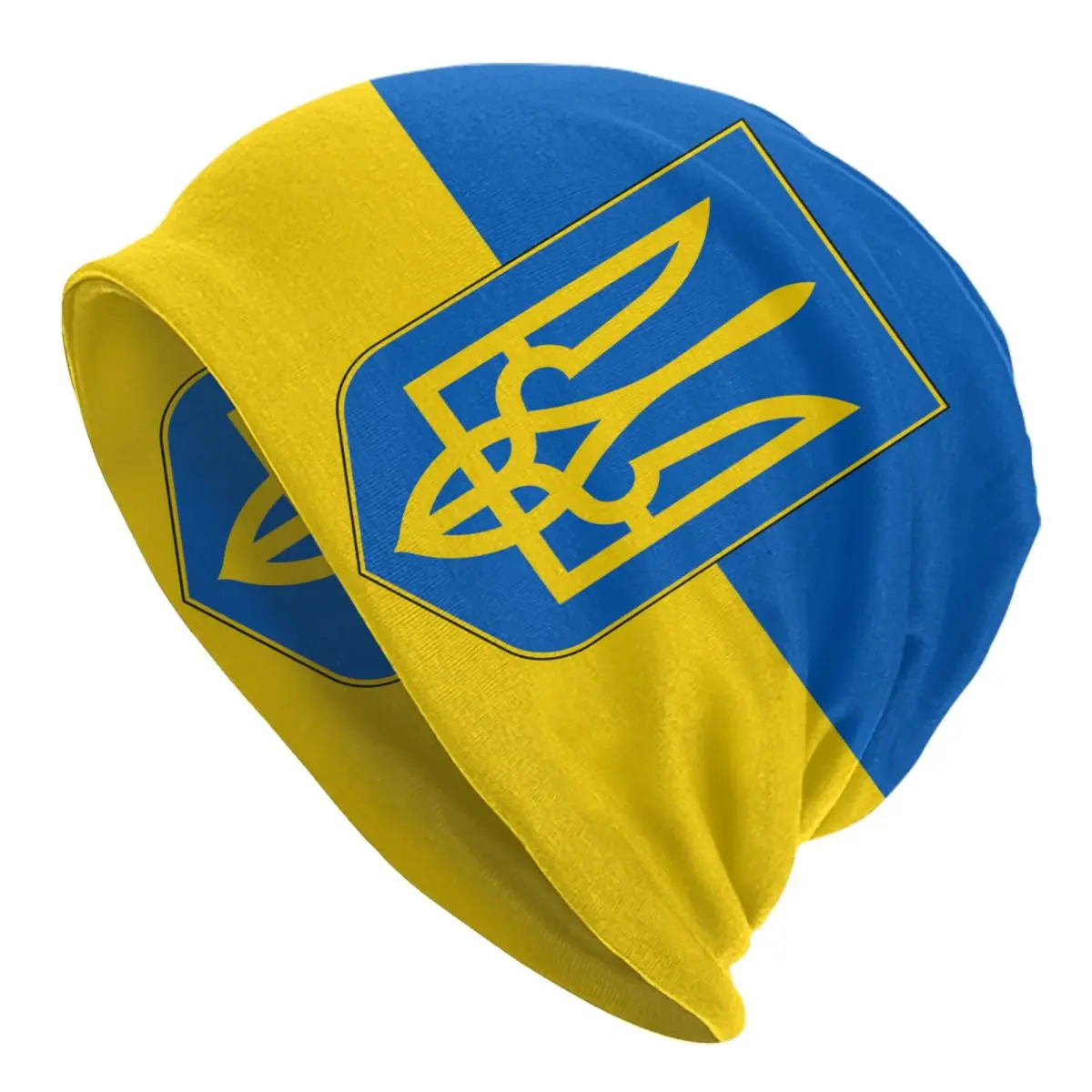 

Flag Of Ukraine Bonnet Hats Cool Knitting Hat For Men Women Warm Winter Patriotic Skullies Beanies Caps