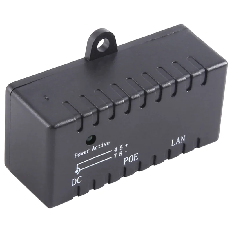 Poe Splitter Poe Injector Rj45 Dc 5.5Mm X 2.1Mm Input Passive Poe Injector Splitter Adapter Connector For Ip Network Camera-ABWO