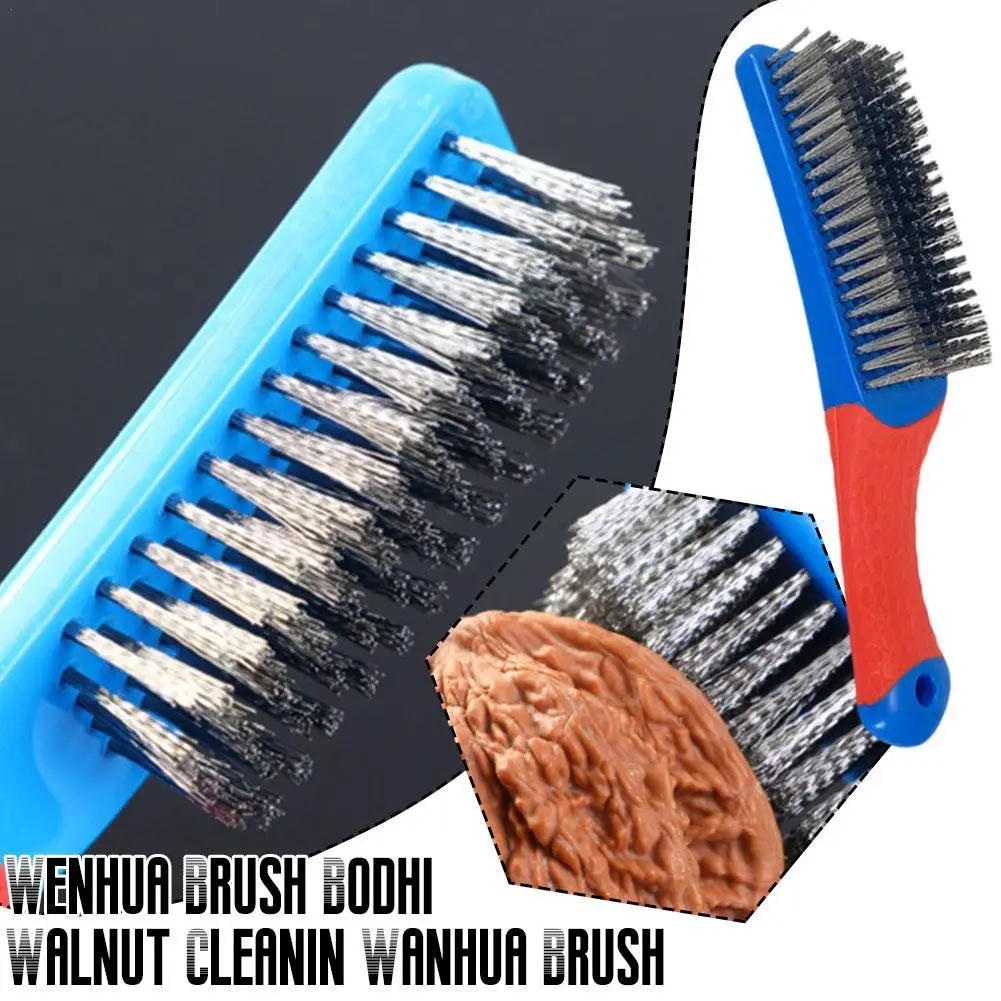 Wire Brush Duty Stainless Bristles With Plastic Handle Grip For Rust, Wielding Slag, Dirt & Paint Scrubbing With Deep Cleaning