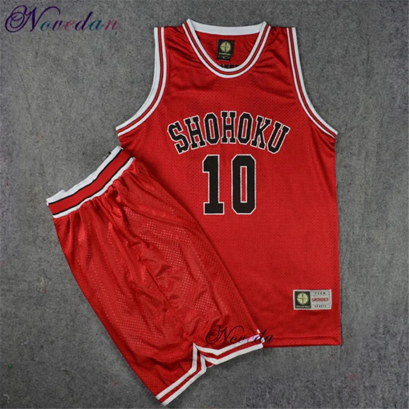 Slamdunk Jersey Shohoku School Basketball Team Kaede Rukawa Hanamichi Sakuragi Shirt Sports Wear Uniform Anime Cosplay Costume U