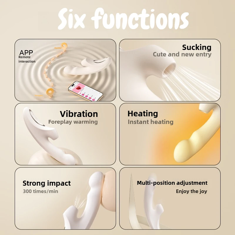 Clit Sucker Vibrator Dildo for Women G-Spot Clitoris Stimulator Heating Dildo APP Control Female Sex Toy Adults Goods - Image 6