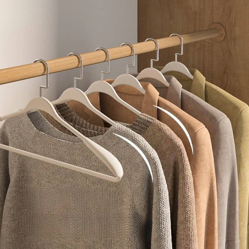 No Shoulder Bump Durable Hangers,Heavy Duty Non-Slip Drying Rack for Sweater Jacket,3CM Wide Shoulder Suit Hangers for Closet