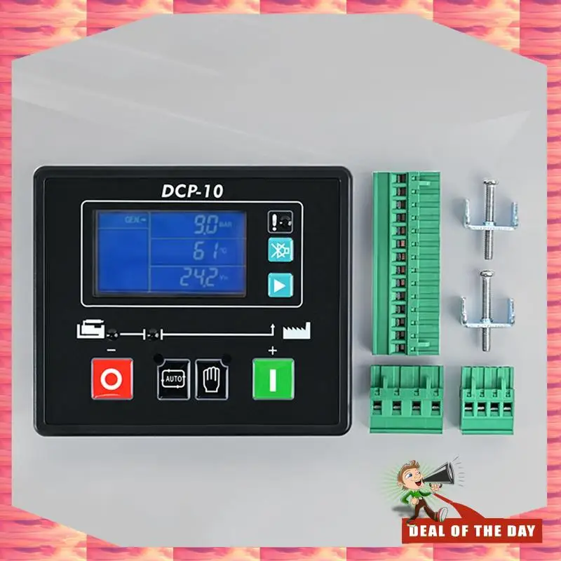 24-Hour Delivery DCP-10 Genset Controller Generator Automatic Controller LCD Control Panel Diesel Genset Parts GU610A/W 8-35V