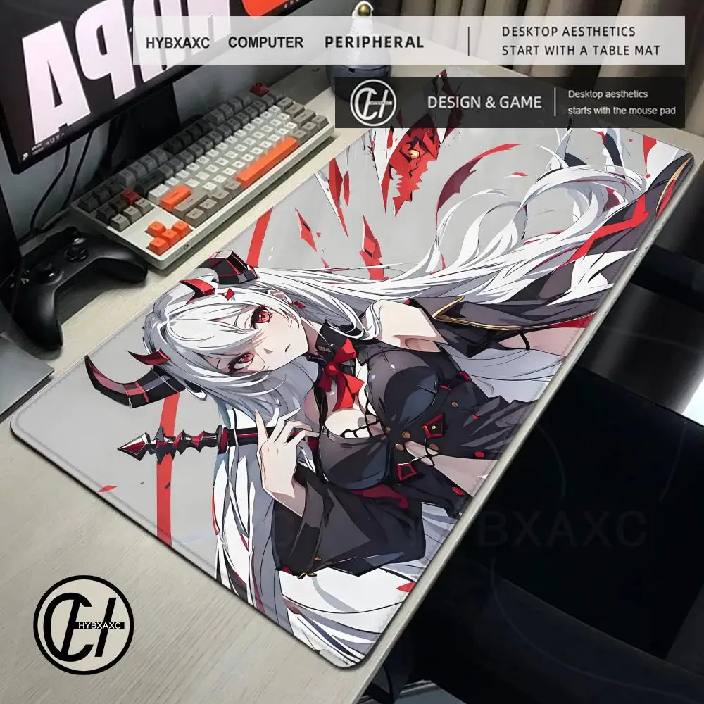 Alfombrilla de ratón para juegos EISA P047S de Anime, superficie lisa de Lycra, Base de goma antideslizante, resistente a derrames, duradera, diseño de 4mm de grosor