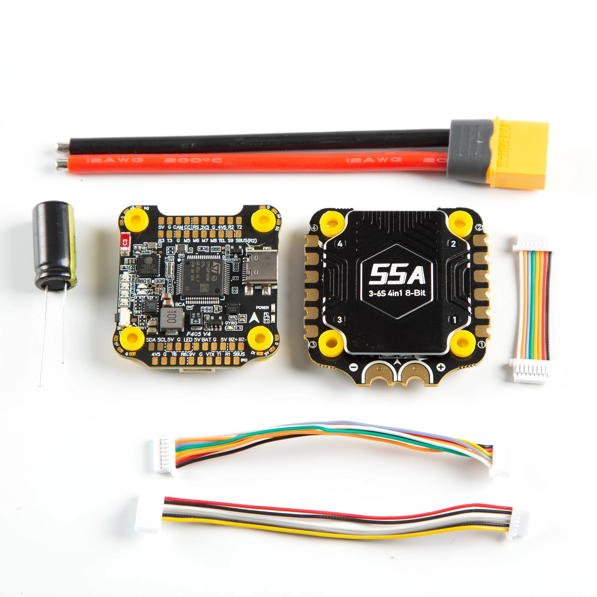Контроллер полета F405 V4 30x30 и BLS 55A 4-в-1 ESC F405 V4 Stack для SpeedyBee 3-6S FPV 5-8-дюймовая рама/детали дронов для фристайла