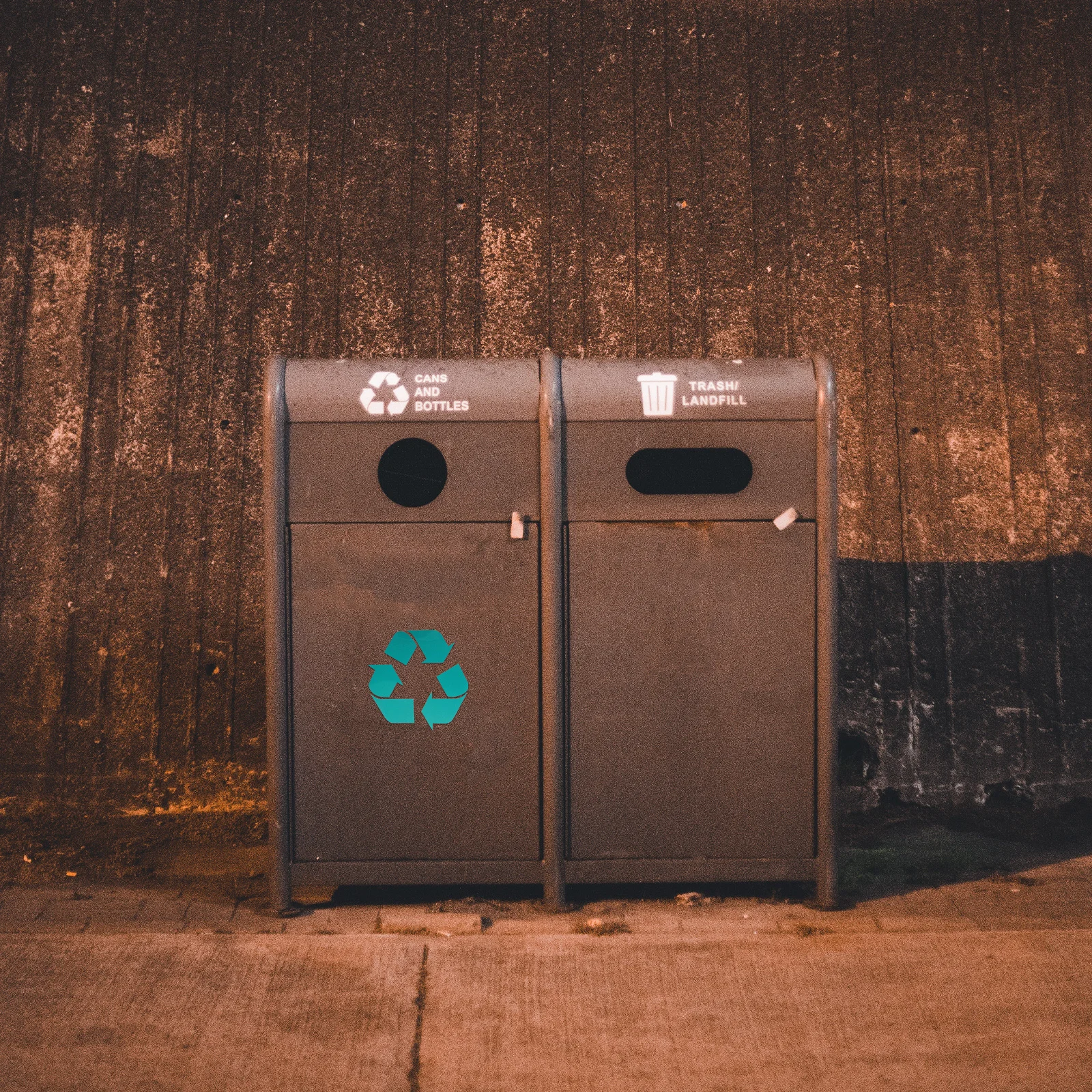 

4 Pcs Environmentally Friendly Car Stickers Trash Bin Garbage Can Labels Recycle for Bins