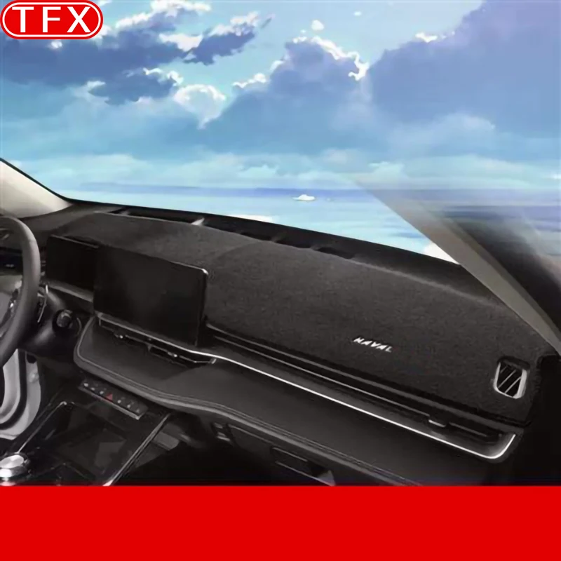 Flanell Slip Anti UV Matte Auto Styling Dashboard Abdeckung Pad Dashmat Sonne Schatten Teppich Für Haval H6. 2021 2022 2023 zubehör