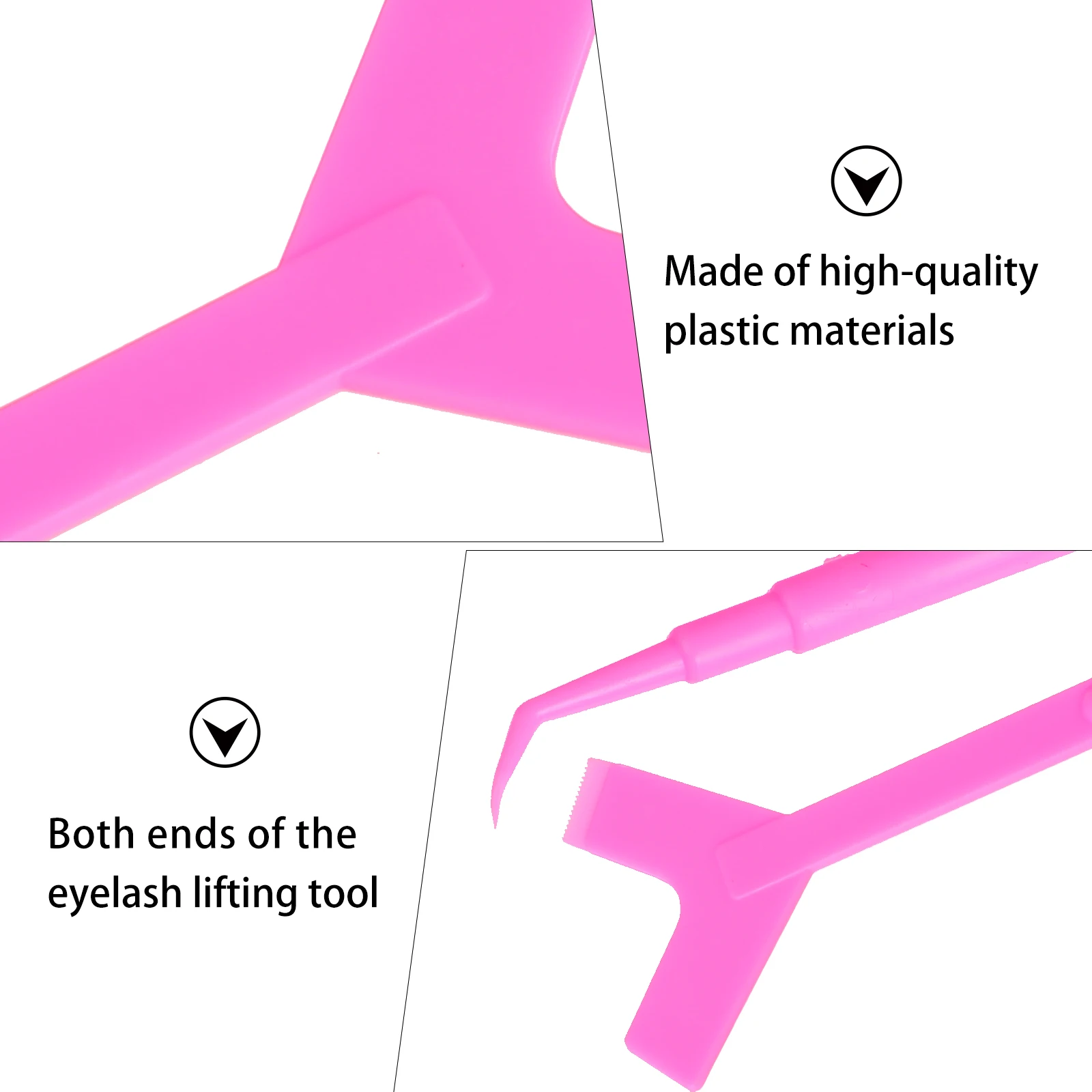 10 قطعة فرشاة رفع الرموش قابلة لإعادة الاستخدام 3 في 1 أداة بيرم الرموش قبضة ناعمة للاستخدام على المدى الطويل فاصل قضيب رفع الرموش #4