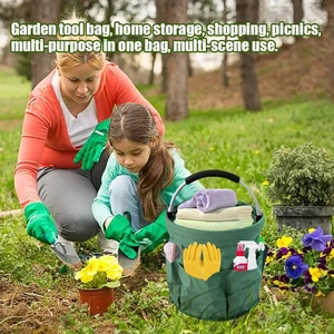 Big storage organizer, folding basket, picnic bag, exterior cleaning caddy, tool bag, cleaning supplies, 17L 10 Main Picnic Basket Sales - №10