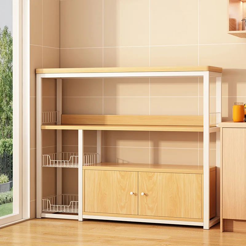 

Kitchen shelves Floor-to-ceiling multi-layer lockers Household wall cabinets Multifunctional cupboards Microwave oven storage sh