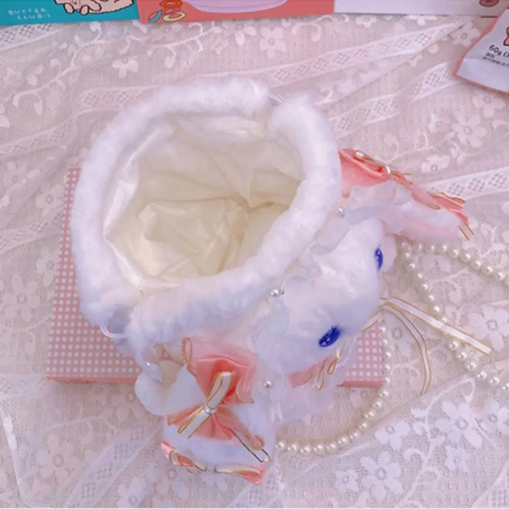 Bolsos de Hombro de Conejo Lolita de Peluche, Bolsos Pequeños y Lindos de Conejo con Orejas Caídas, Bolsos Cruzados de Conejo Suave y Creativo, Regalo de Cumpleaños