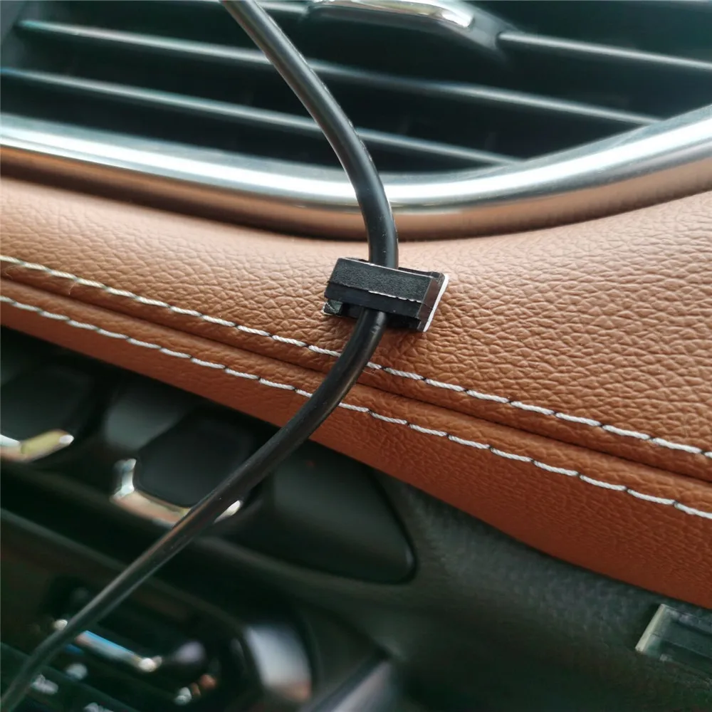 Car Vehicle Cord Cable Tie Mount Wires Clips for Renault Megane 2 3 Duster Logan Clio Laguna 2 Captur image 2