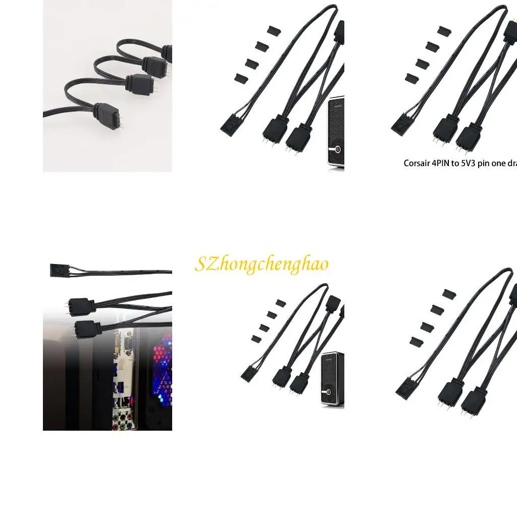 Cable divisor 4pin flexible a 5V 3pin para HDLL120 Efectos LED 601d