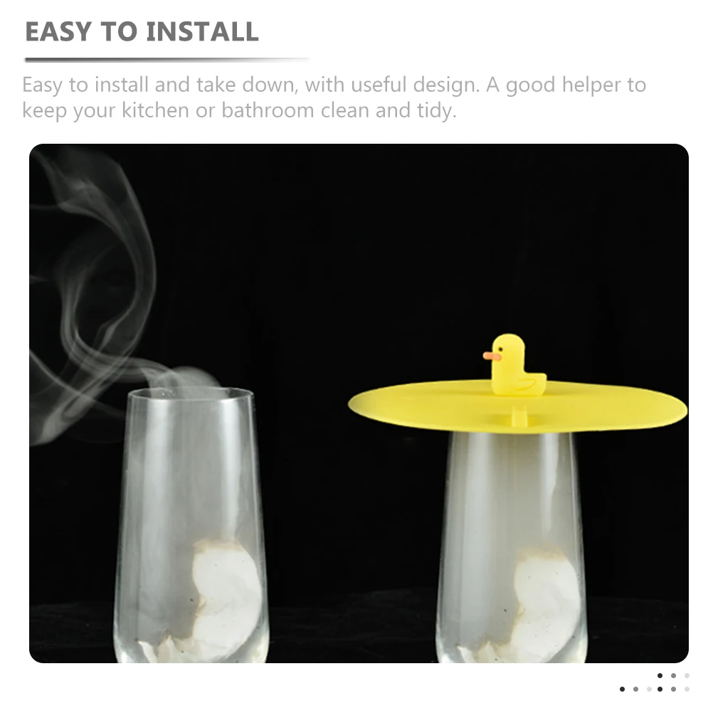 

Silicone Round Floor Drain Cover Bathtub Shower Drain Cover Kitchen Sink Hair Catcher Easy Install Flexible