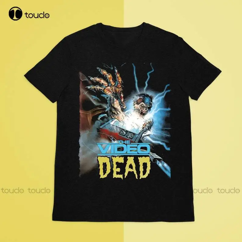 The Video Dead T-Shirt, Vintage Horror Poster, Retro Vhs, Retro Horror Poster, Cult Horror Movie Digital Printing Tee Shirts