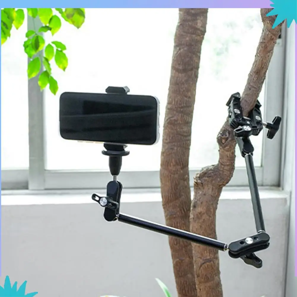 ABZW 스마트폰 브래킷 매직 암 카메라 관절형 유연한 벽 마운트 데스크 클램프 태블릿 스탠드