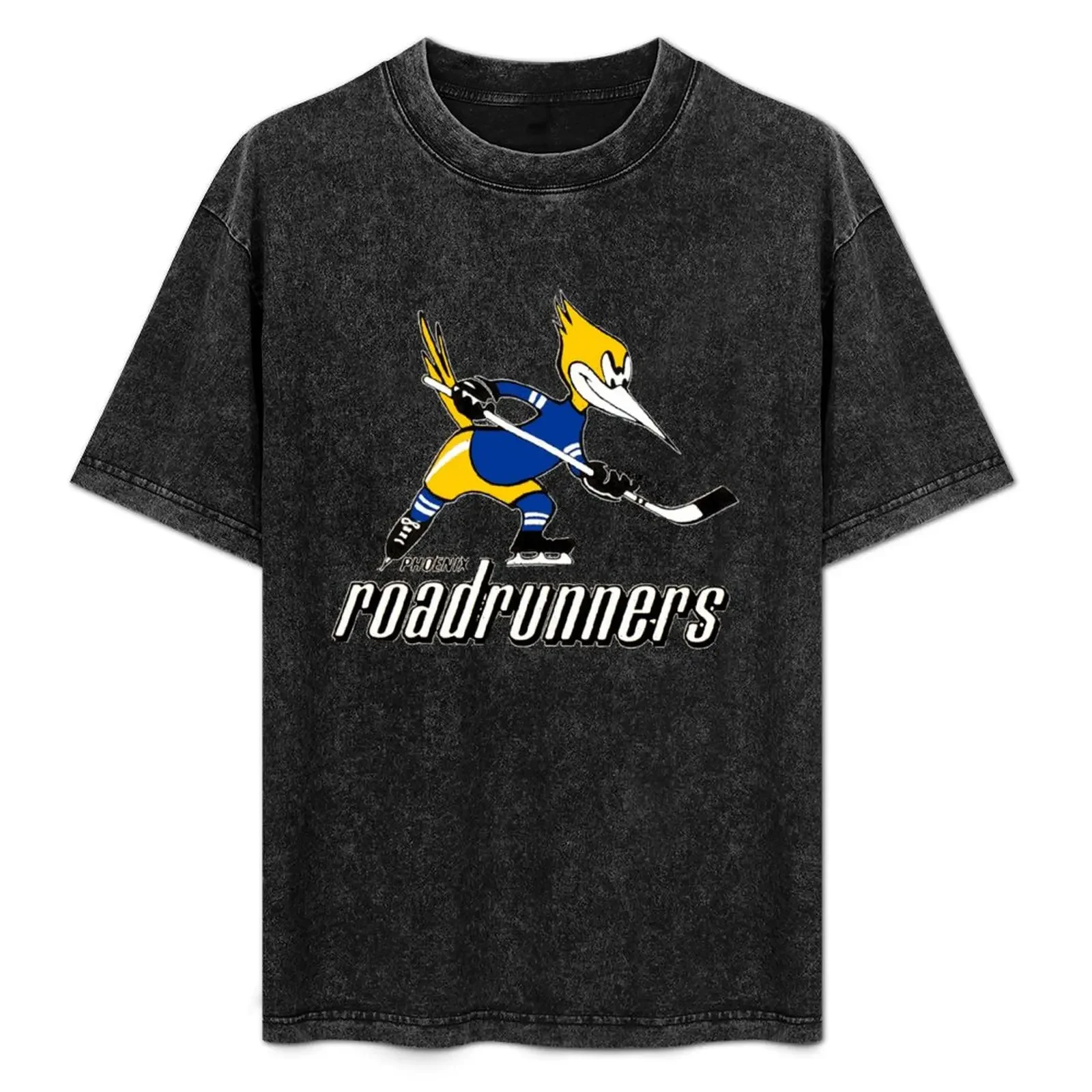 

Phoenix Roadrunners WHA Hockey T-Shirt Abstract Pattern Print Top