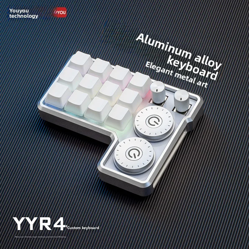 

YYR4 Custom Keyboard Aluminum Alloy Keyboard for Retouchers, Editors, Designers, and Artists