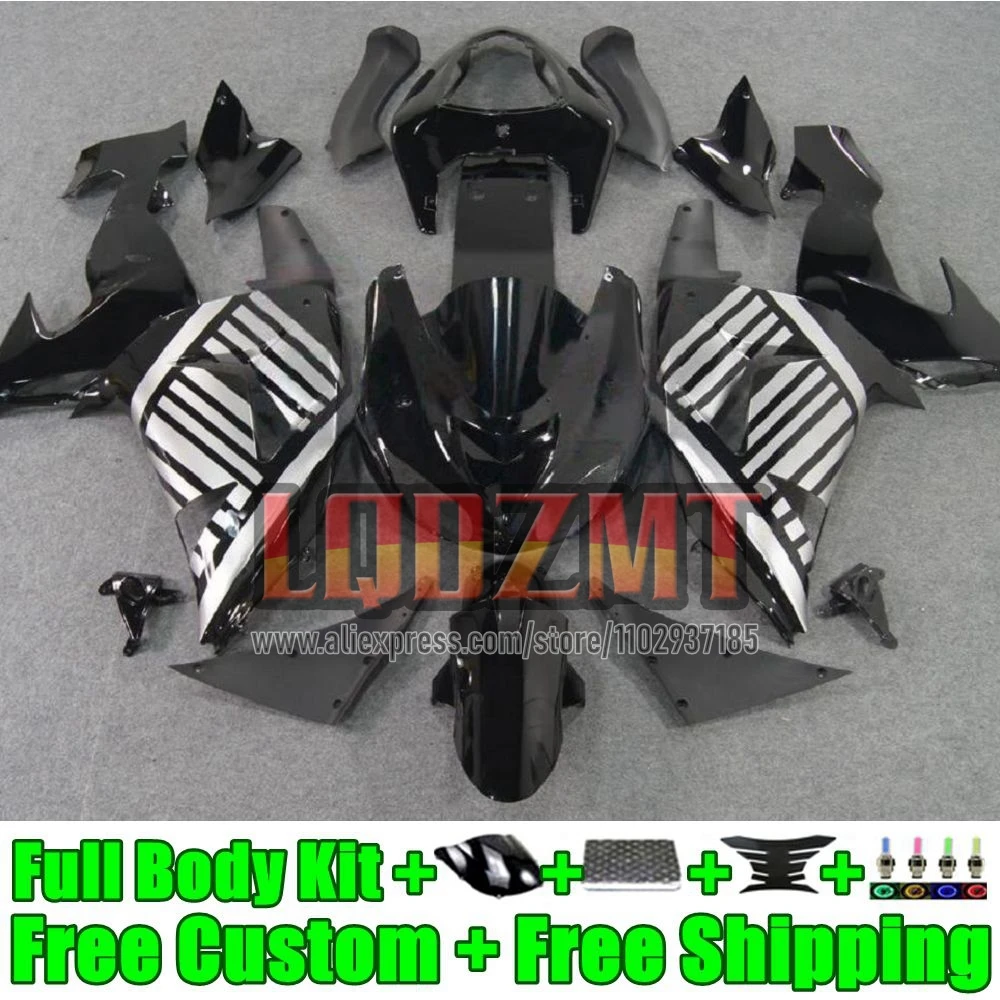 Injection Frame For KAWASAKI NINJA ZX-10R silvery black ZX 10R 1000 10 R 50No.39 1000CC ZX10R 2006 2007 ZX1000 06 07 OEM Fairing