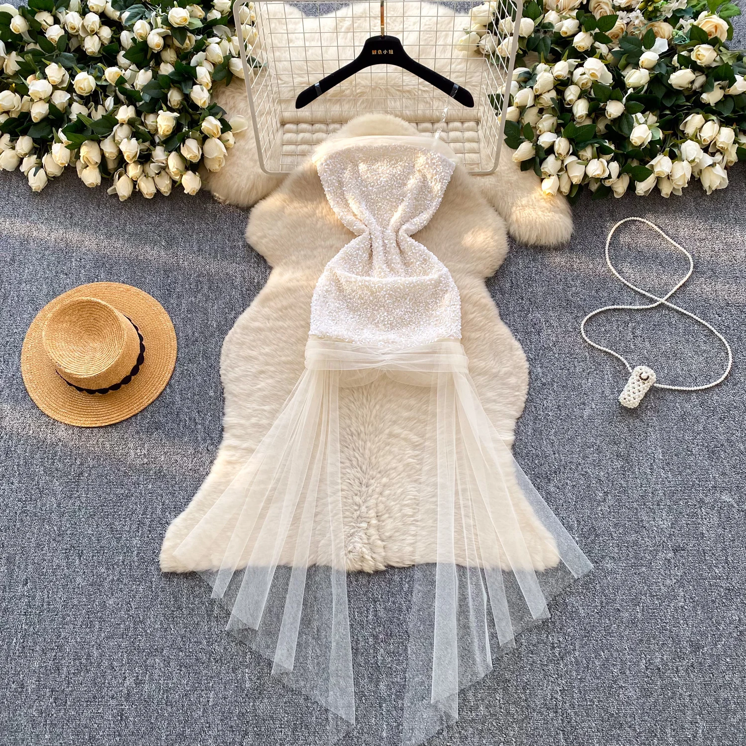 

Сексуальное сетчатое платье без рукавов для офиса, женское сказочное модное летнее платье, женская одежда, церемониальные платья