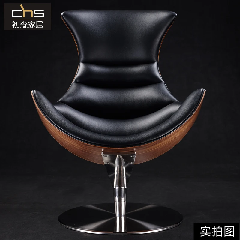 Lobster Chair Lobster Lounge Chair Simple and High end Creative Villa Club Living Room Stainless Steel Genuine Leather Lounge