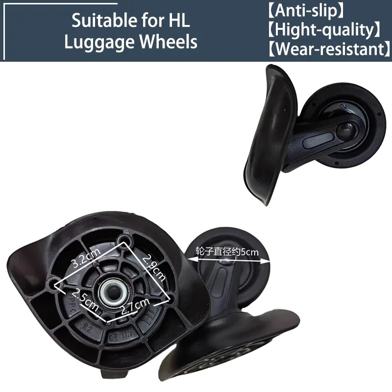 

2/4 Wheels Universal Wheels for HINOMOTO C-F1370 Swivel Wheels Luggage Accessories Replacement Trolley Parts for Suitcase