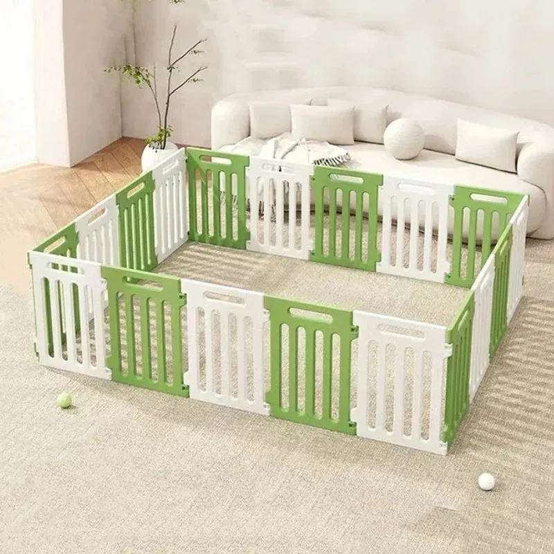 

Pet Indoor Isolation Fence Household Small Dog Cage Portable Puppy Barrier Plastic Puppy Box Dog Fence 50cm Height Pet Product