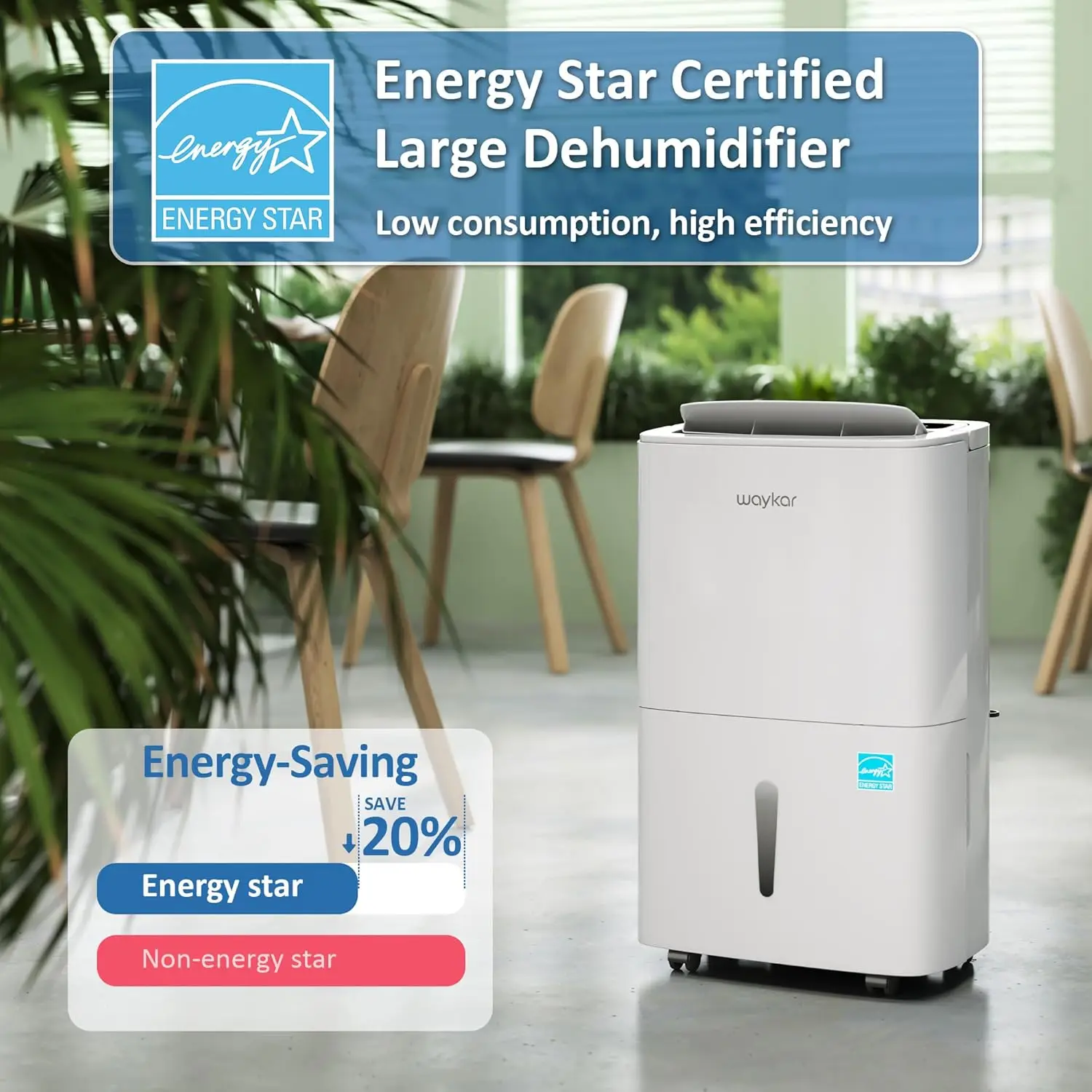 Осушитель Energy Star на 150 пинтов с насосом для помещений до 7000 кв. Ft at Коммерческая и промышленная большая комната, Склад