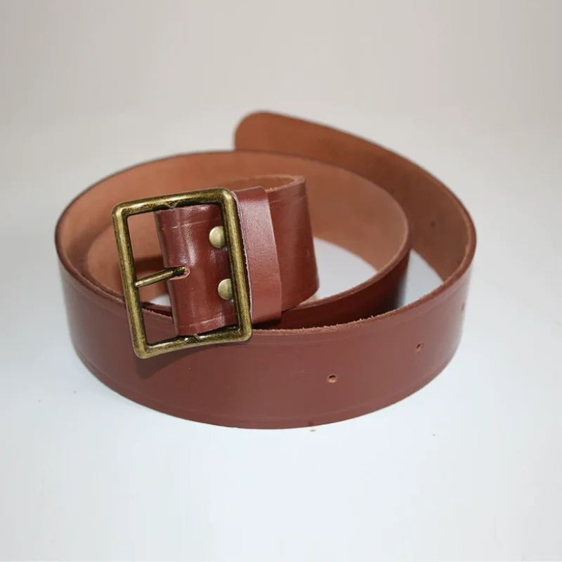 First Layer Genuine Cowhide 5cm Wide Officer Armed Shoulder Performance Belt