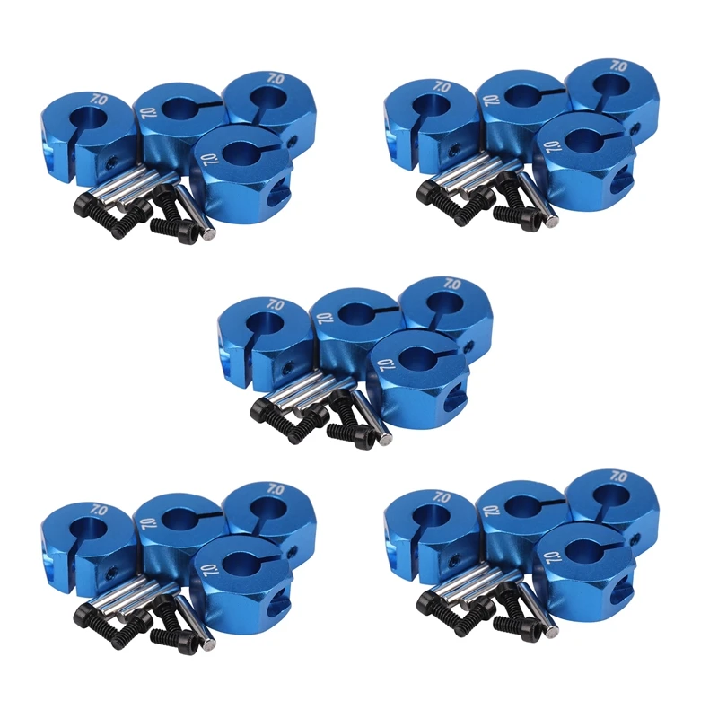 

5X RC синий алюминий 7,0 шестигранный 12 мм привод с болтами 4P HSP HPI Tamiya Ca