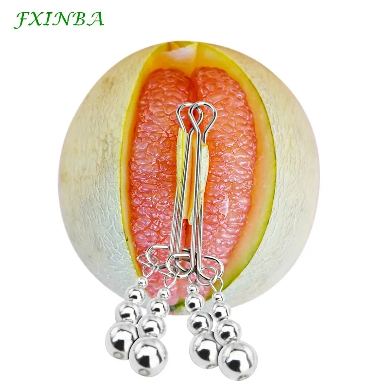 FXINBA Labia Clitoris Nipple Clamps Metal Vagina Clips BDSM Bondage Restraint Sex Toys For Woman Stimulation Erotic Adult Games