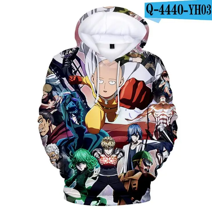 Japanese Anime One Punch 3d Print Sweatshirts Men Women Unisex Hooded Oversized Hoodie Kids Sweatshirt Cosplay Clothing 2024