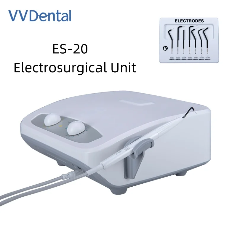 

ES-20 Dental Portable Electrosurgical Unit for High Frequency Quick Cutting Oral Soft Tissue Dentisty Equipment with 7pcs Knife