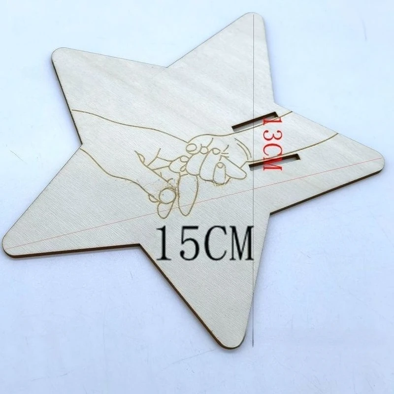 New Style Wooden Baby Birth Bracelets, Wood Chip Commemorative Plates & Newborn Wooden Logo Display Bracelets