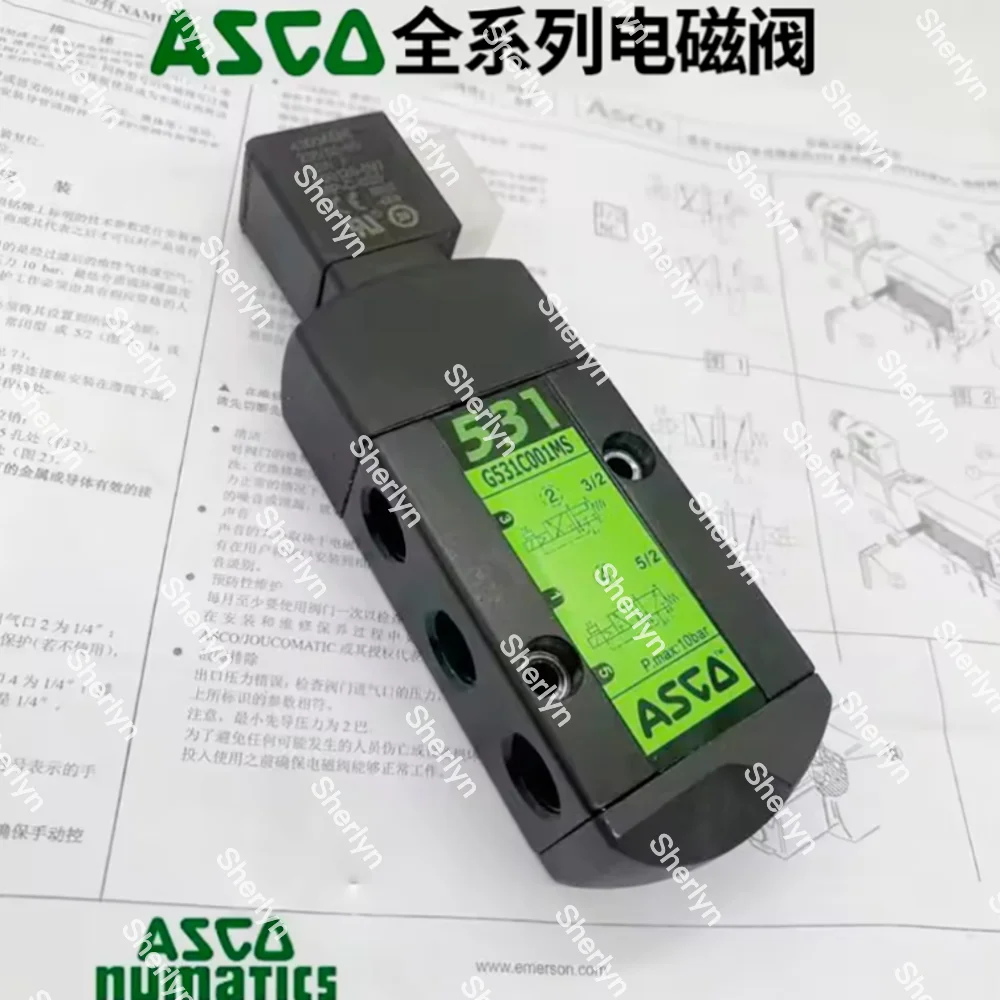 

ASCO Solenoid Valve SCG531C017MS Caliber 1/4 Tube SCG531C018MS