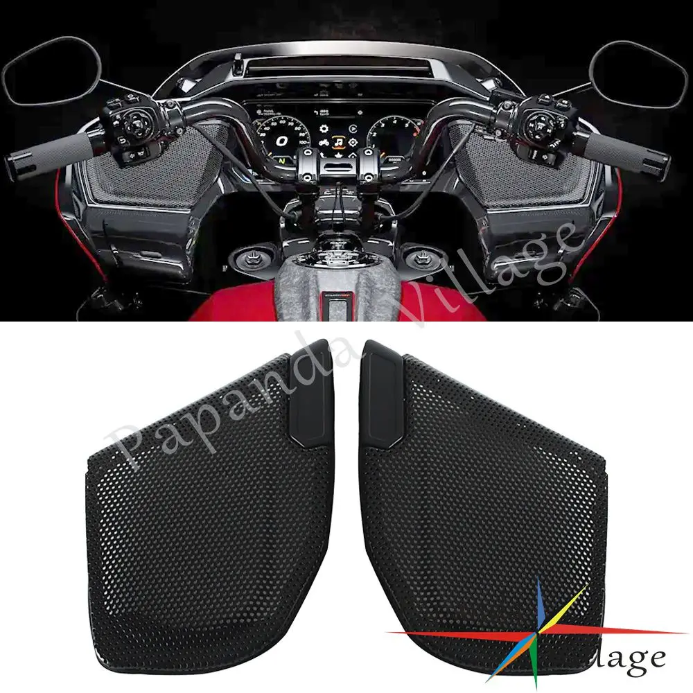 

Защитная крышка решетки переднего динамика, сетчатая крышка для мотоциклетного динамика для Harley CVO Road Glide ST FLTRXSTSE 2024-2025