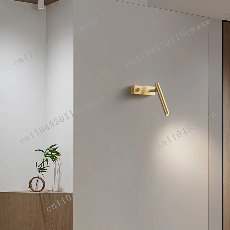 

New Type of Copper Wall Lamp with Switch Can Rotate, Suitable for Natural Light Reading Lamps in Bedrooms and Living Rooms