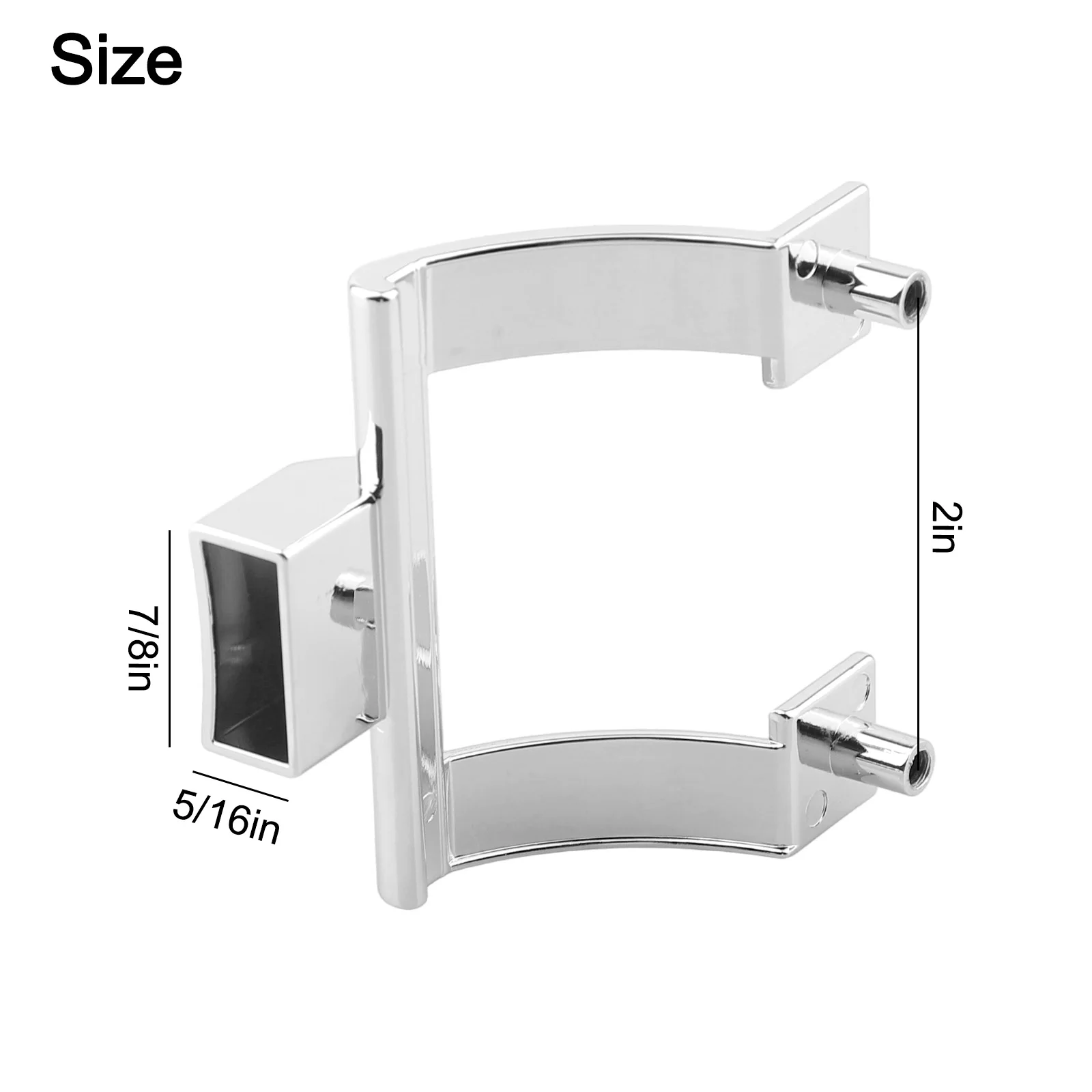 Shower Handle Replacement Bracket Set Robust Design in Zinc Alloy Compatible with Multiple Tub Enclosure Styles and Types