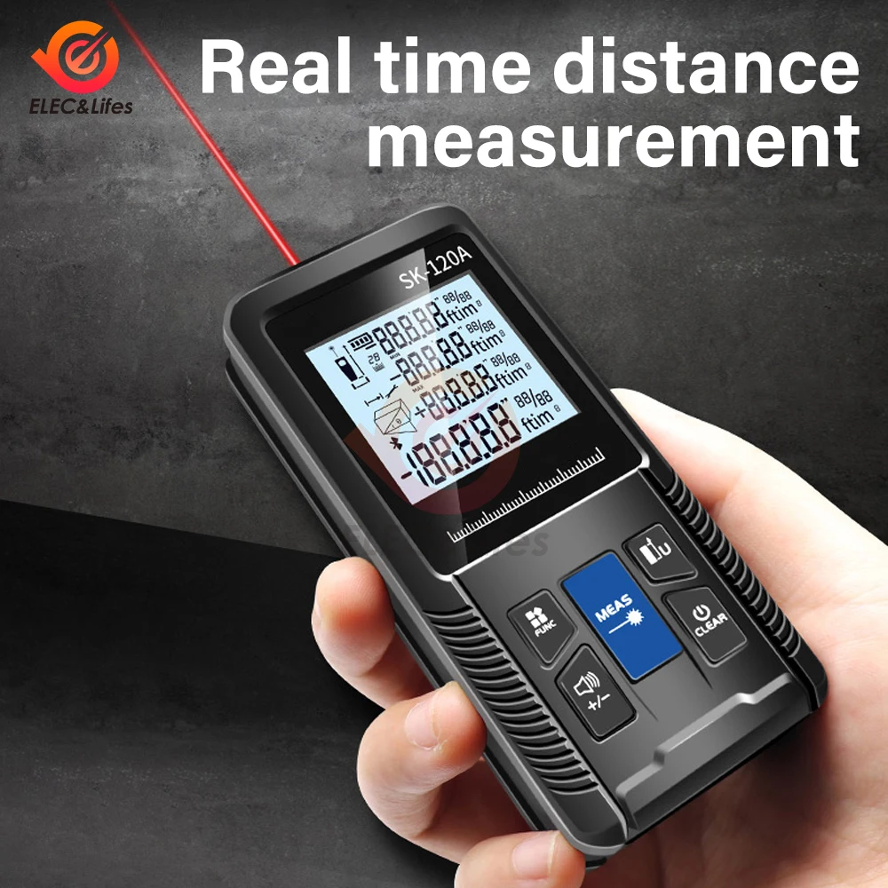 Laser Tape Measure 40M 50M Laser Distance Meter Rangefinder Profesional Digital Range Finder Ruler Test Tools