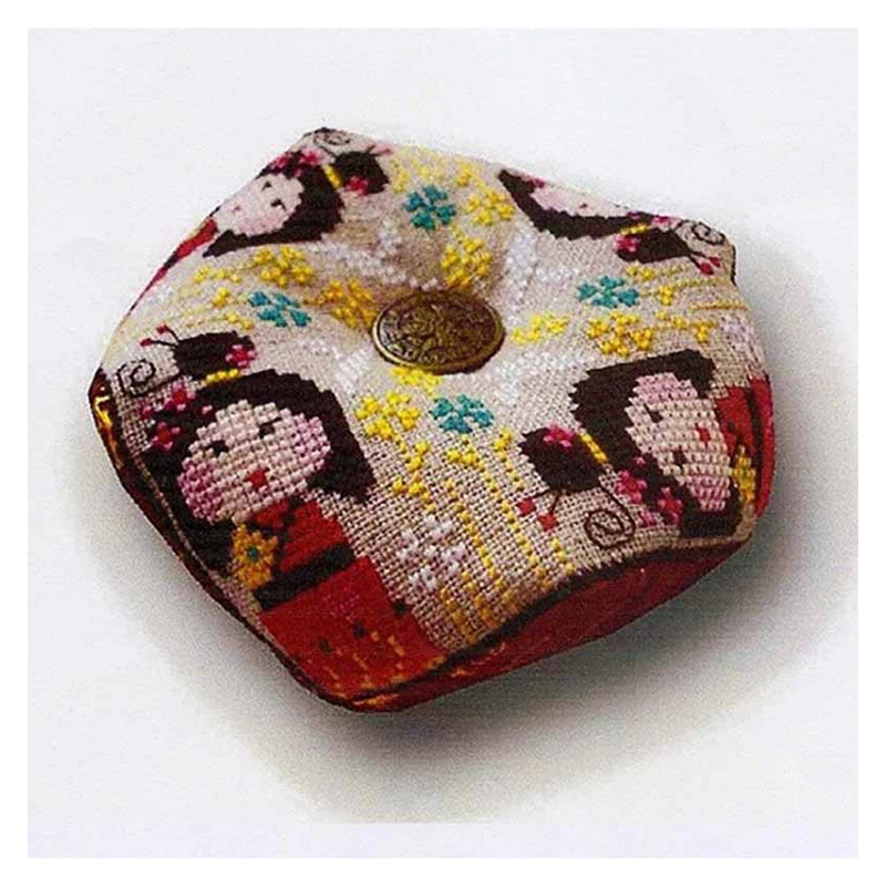 ZC177 Cross stitch kits Cross-stitch embroidery sets Needlework set threads Pin Needle Cushion Biscornu Counted Cross-Stitching