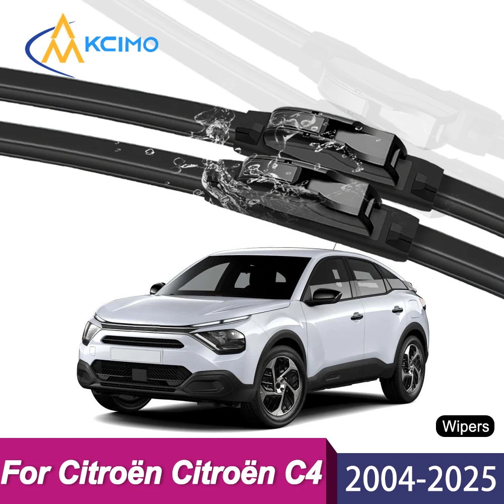 

Durable Front Windshield Wipers for Citroën Citroën C4 2004-2025 All Season Strong Cleaning