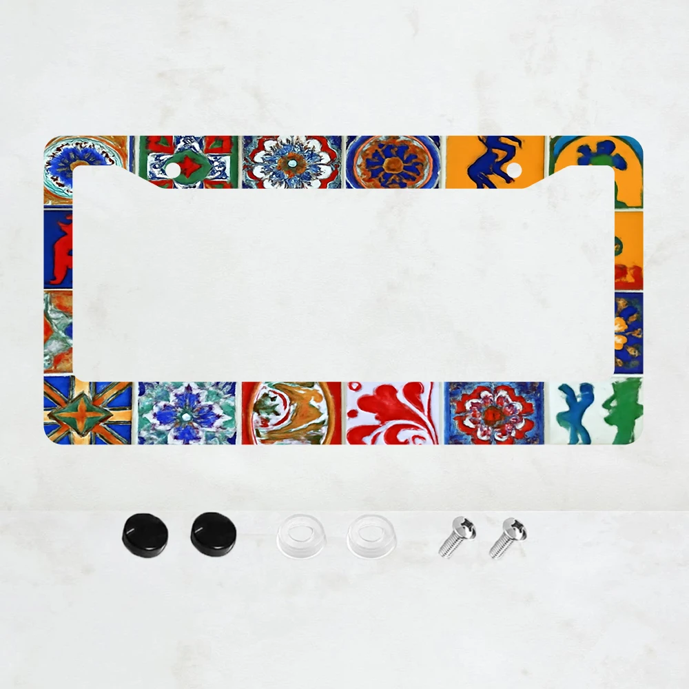 

1 шт. рамка для номерного знака с 2 отверстиями, алюминиевая, 6x12 дюймов, с винтами, стандартный размер для США, Канады, Мексики, ретро-декор для автомобиля