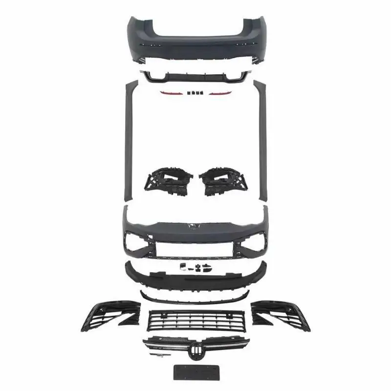 

Высококачественный комплект кузова для Golf-8 R-line Upgrade Sport R Style 1:1, сменный передний и задний бампер, боковые юбки, материал PP, ремонт 8R