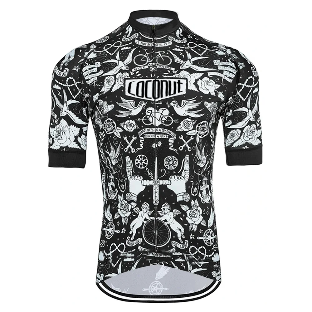 In Stock Summer Men's Cycling Jerseys Short Sleeve Shirts Bicycle Jeresy  Clothing Wear Silicone Non-slip Ropa Maillot C